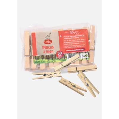 Pinces à linge en bois