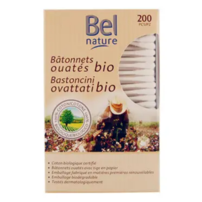 Coton tige en coton bio