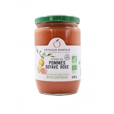 Purée de pommes et goyave...