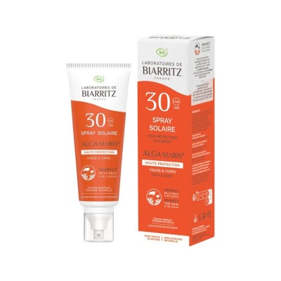 Spray solaire bio visage et...