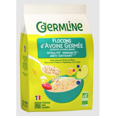 Flocons d'avoine germée bio