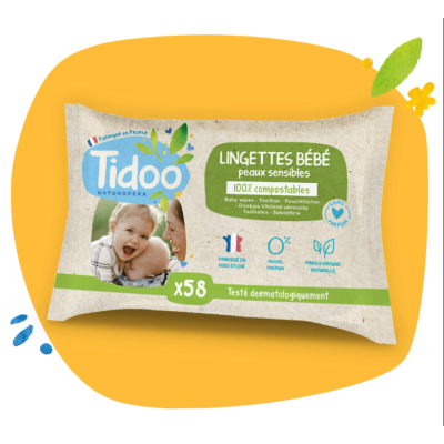 Lingettes sans parfum au...